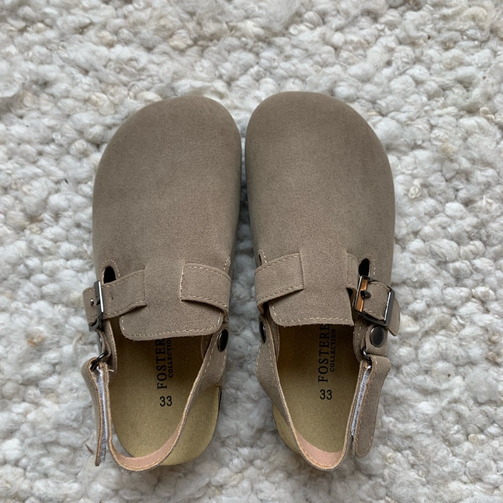 Birkenstock Style Kids Tan Shoes - The Fostered Collection